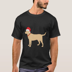 T-shirt Yellow Lab Père Noël Labrador