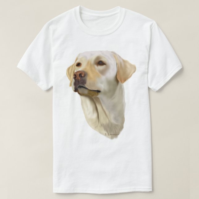 T-shirt Yellow Labrador Retriever (Design devant)
