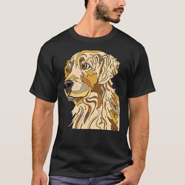 T-shirt Yellow Labrador Retriever 155 (Devant)