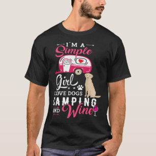 T-shirt Yellow Labrador Retriever Chien mignonne Dire Camp