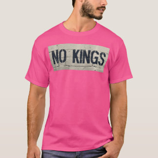T-shirt Yellow No Kings Day Graffiti Street Art Crown clas