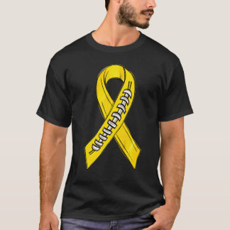 T-shirt Yellow Ribbon Spina Bifida Awareness Month Footbal