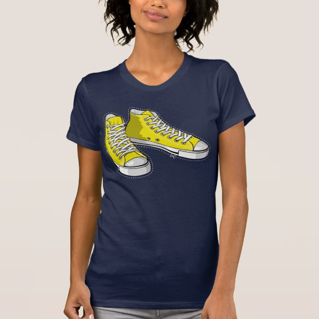 T-shirt Yellow sneakers (Devant)