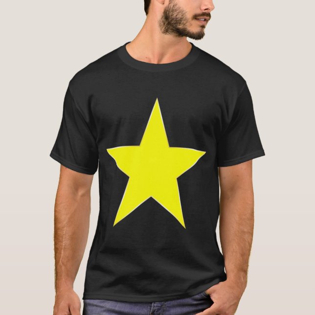 T-shirt Yellow Star family family (Devant)