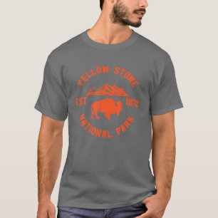 T-shirt Yellow Stone Est 1872 National Park USA Park