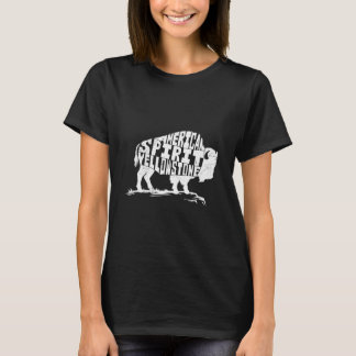 T-shirt Yellowstone AMERICAN SPIRIT NATIONAL PARK Funny Wy