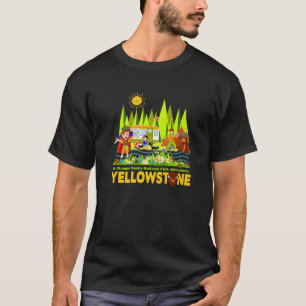 T-shirt Yellowstone Jr Ranger Family Parc national Souveni