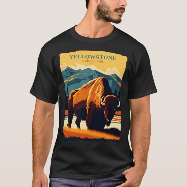 T-shirt Yellowstone National Park 2 (Devant)