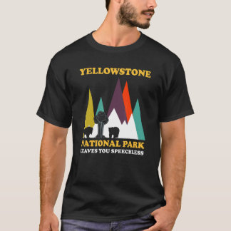 T-shirt yellowstone national park leaves National park Yel
