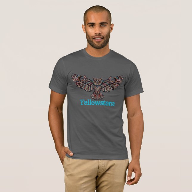 T-shirt Yellowstone pour hommes (Devant entier)