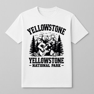 T-shirt Yellowstone Rock et Roll Bear