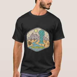 T-shirt Yellowstone -Vintage � Esprit d'aventure