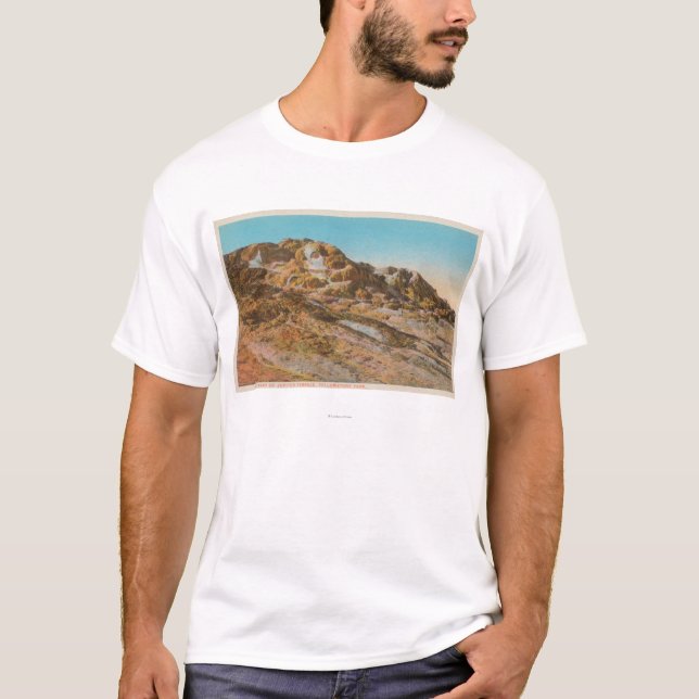 T-shirt Yellowstone, WYView de terrasse de Jupiter (Devant)