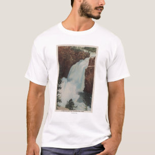 T-shirt Yellowstone, WYView des automnes de la rivière