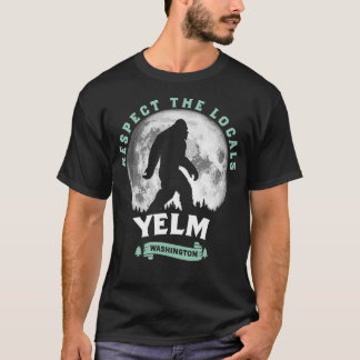T-shirt Yelm WA Respectez la Pleine lune locale