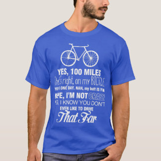 T-SHIRT YEP 100 MILES BICYCLE SHIR