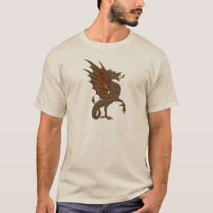 T-shirt Yes Old Medieval Dragon Design
