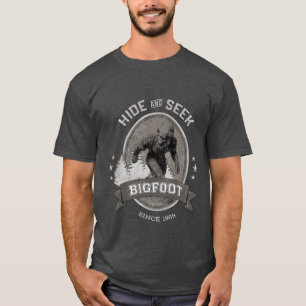 T-shirt Yeti de Bigfoot. Sasquatch. Rétro, cru