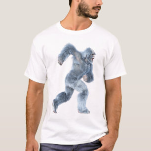 T-shirt Yéti de fantaisie en course