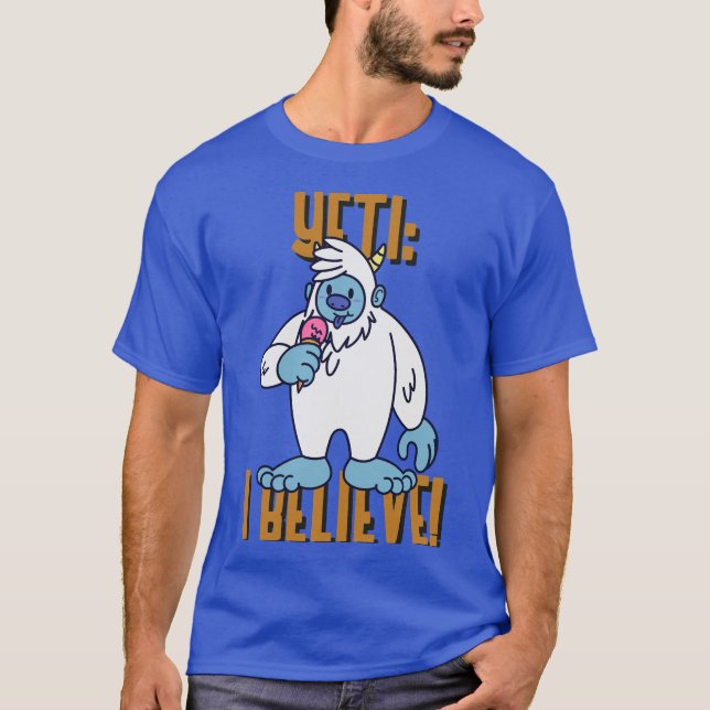 T-SHIRT YETI : JE CROIS (Devant)