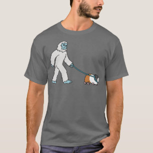 T-shirt Yeti Walking Guinée Cochon Cryptozoologie Animal