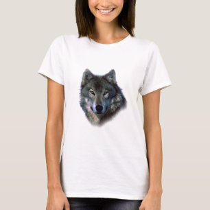 T-shirt Yeux de loup gris