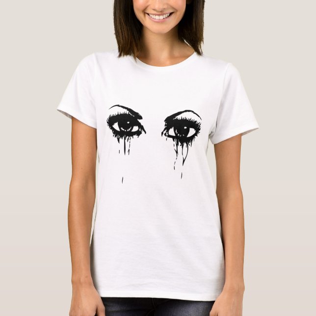 T-shirt yeux pleurants (Devant)