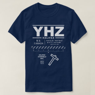 T-shirt YHZ de l'aéroport international Stanfield 