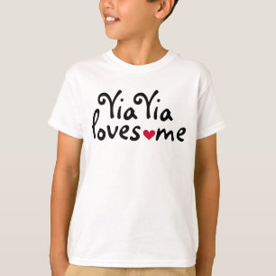 T-shirt Yia Yia m'aime chemise