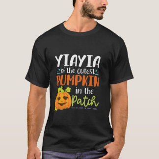 T-shirt Yiayia Du Citrouille Le Plus Fou Dans Le Patch Hal