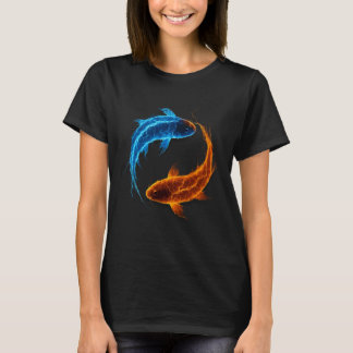 T-shirt Yin and Yang - Balance - Spiritual - Japanese Koi