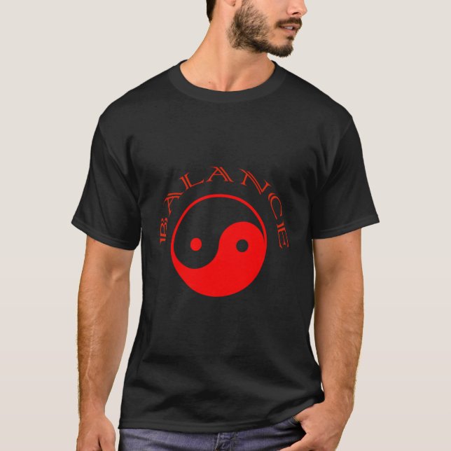 T-shirt Yin Yang Balance Sagesse asiatique (Devant)