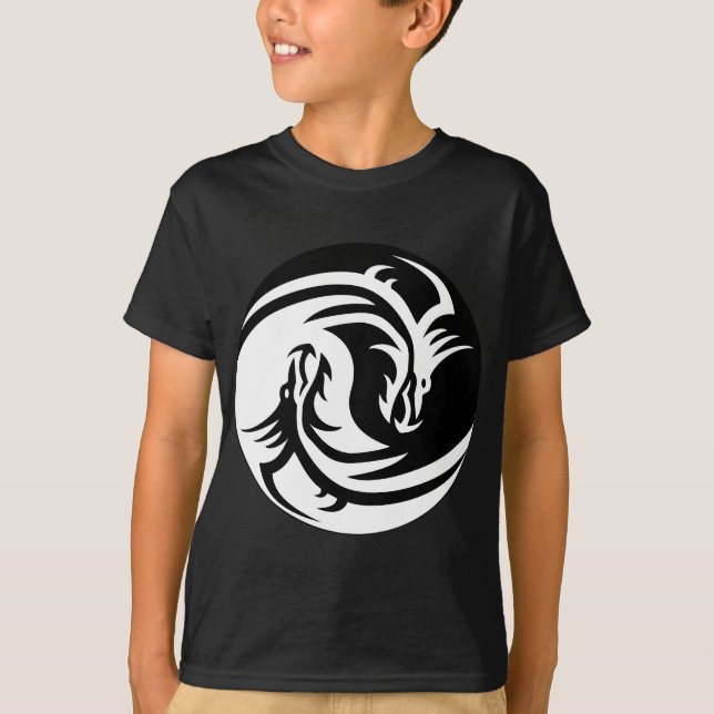 T-shirt Yin Yang Dragon (Devant)