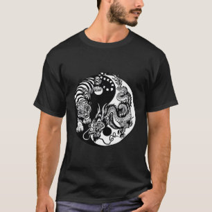 T-shirt Yin Yang Dragon Tiger