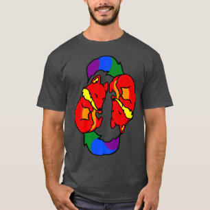 T-shirt Yin Yang Foes Gay pride Premium