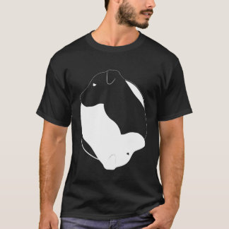 T-shirt Yin Yang Jack Russell Funny JRT Symbole Zen Medita