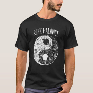 T-shirt Yin Yang Mandala cherche l'équilibre Amérindien Sh