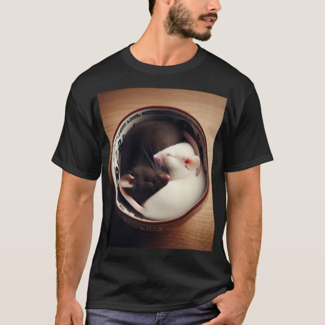 T-shirt Yin Yang Mice (Devant)