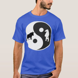 T-shirt Yin Yang ours bull stock trading Premium 2098