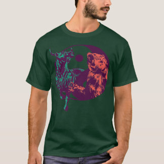 T-shirt Yin Yang ours taureau stock trading Premium
