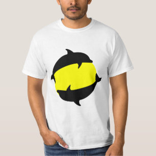 T-shirt yin yin yin dauphins mignons au soleil