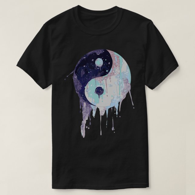 T-shirt Ying Yang Aquarelle (Design devant)