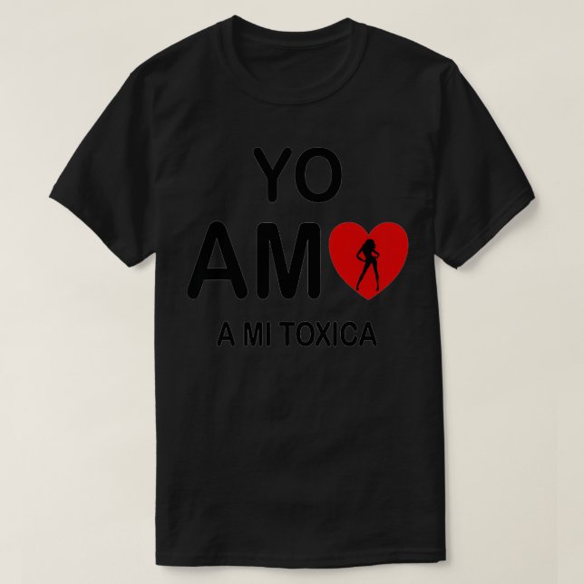 T-shirt Yo Amo a mi Toica San Valentin  (Design devant)