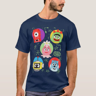 T-shirt Yo Gabba Gabba Colorful Friends with DoodlesV Show