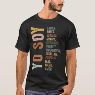 T-shirt Yo Soy Hispanique Mujer Latina Camisa De Latina Ch