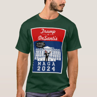 T-shirt YO TRUMP DESANTIS 2024 Whitehouse Ultra MAGA