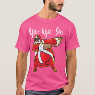T-shirt Yo Yo Yo Santa Claus Afro American Africa Black Hi