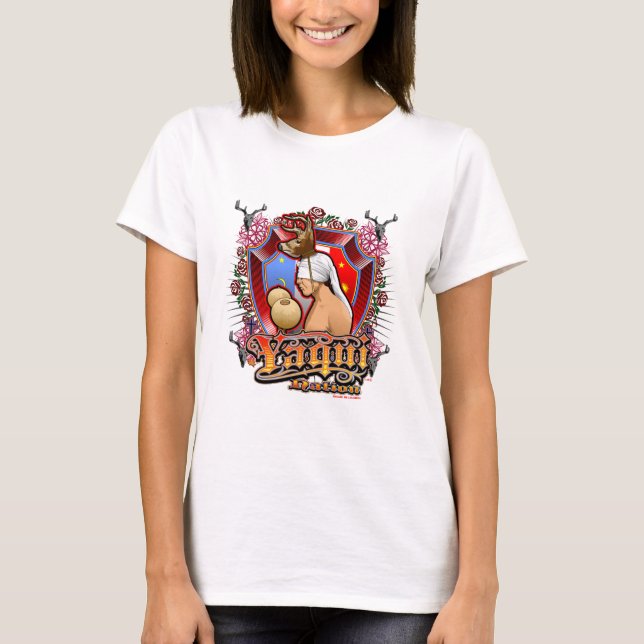 T-shirt Yoeme de danseur de cerfs communs de Yaqui (Devant)