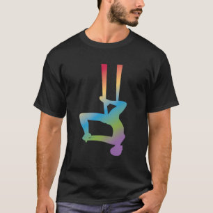 T-shirt Yoga Aérien Inspiré Design Pour Un Addic Aérialist