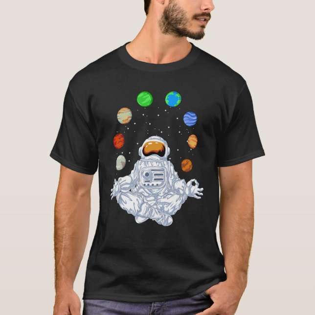 T-shirt Yoga astronaute (Devant)